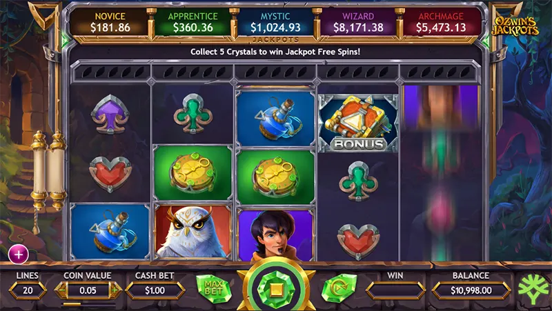 ozwin's jackpot slot machine