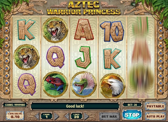New Slot Aztec Warrior Princess Released By PlayN Go