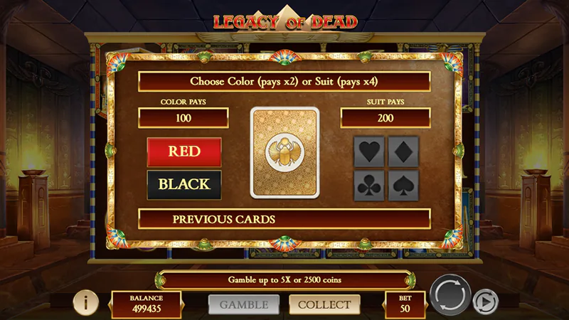 legacy of dead gamble feature