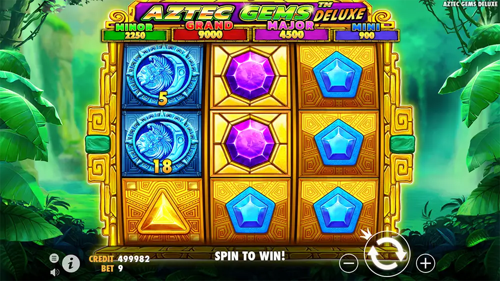 Aztec Gems Deluxe Slot demo play