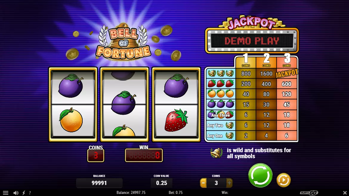 Bell of Fortune Slot demo