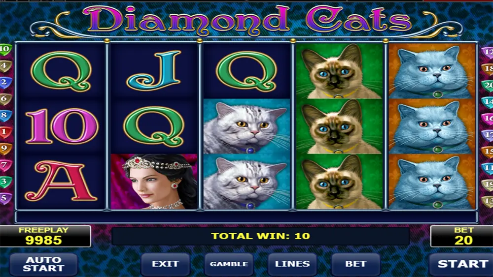 Diamond Cats Slot demo play