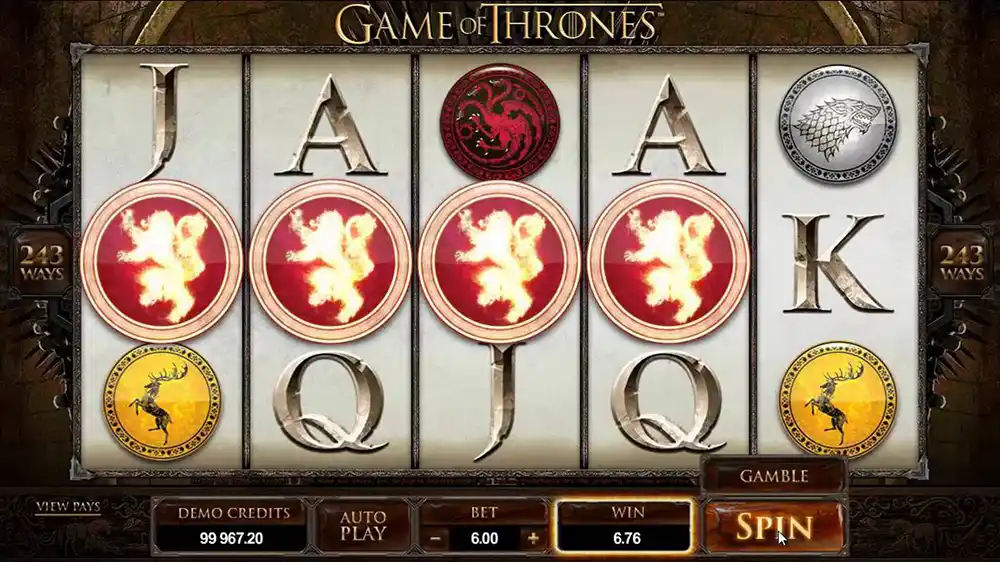 Game of Thrones Slot demo