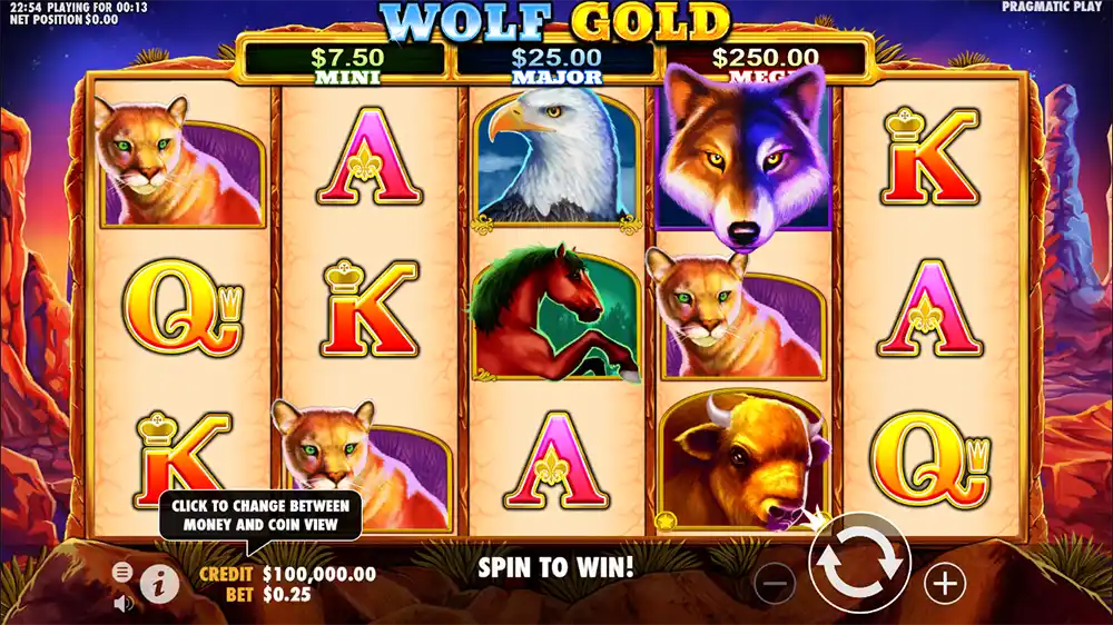 Wolf Gold Slot demo play