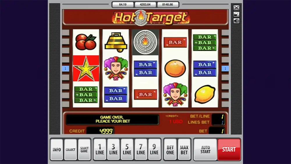 Hot Target Slot demo