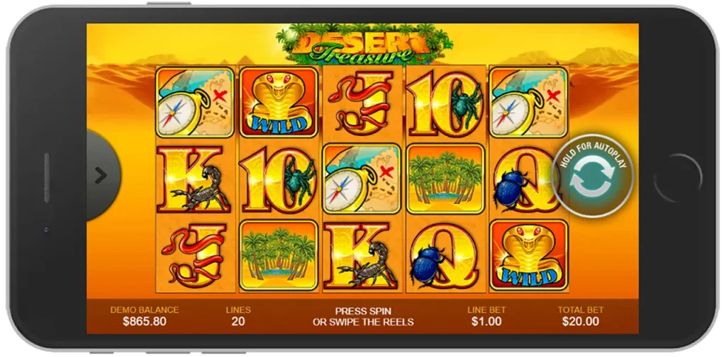Desert Treasure slot machine mobile