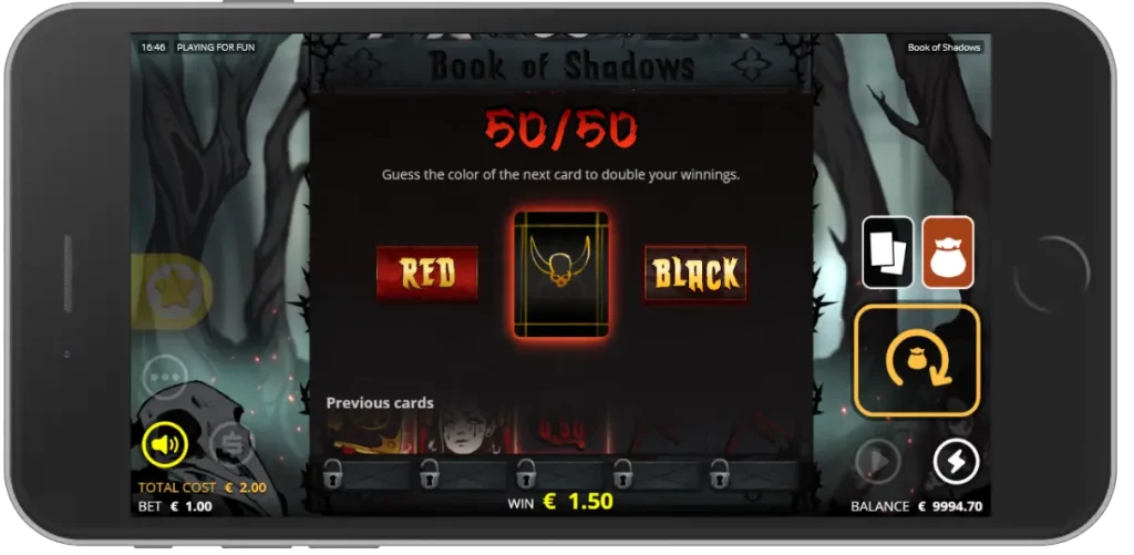 Book of Shadows slot gamble