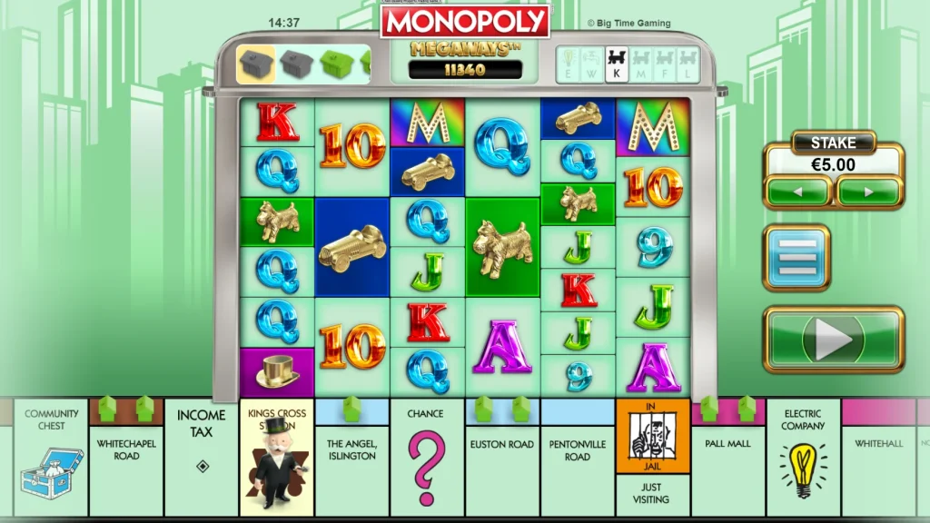 monopoly megaways bonus