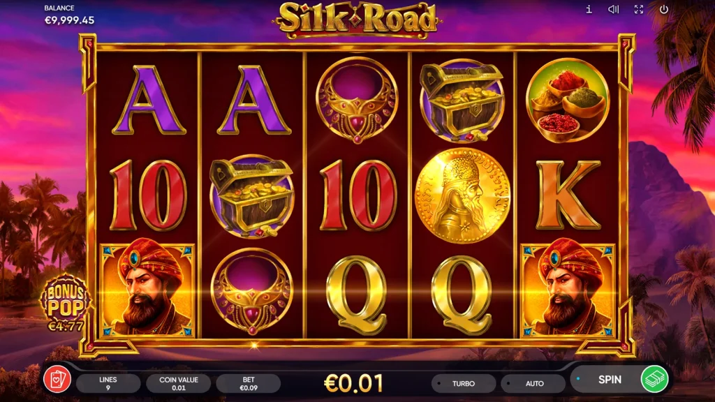 silk road slot bonus