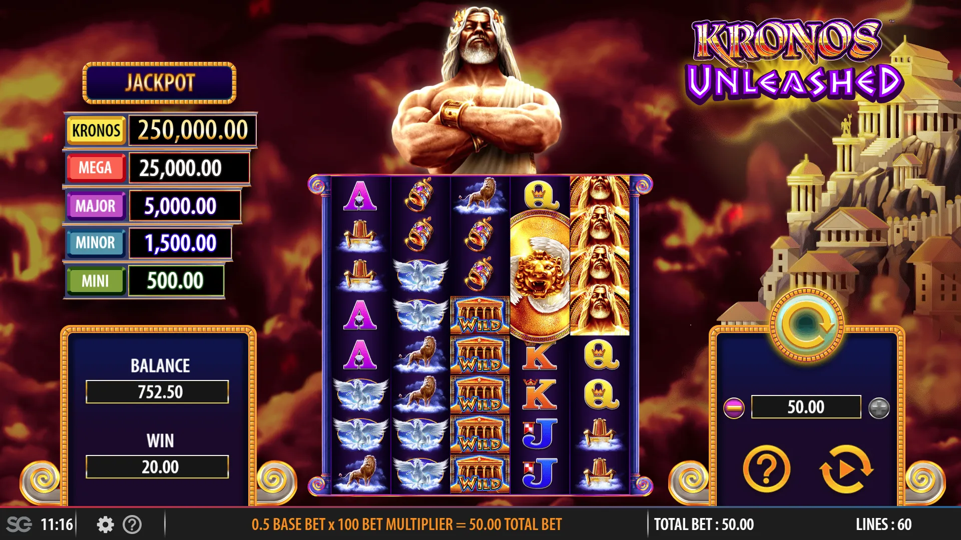 Kronos Unleashed slot free
