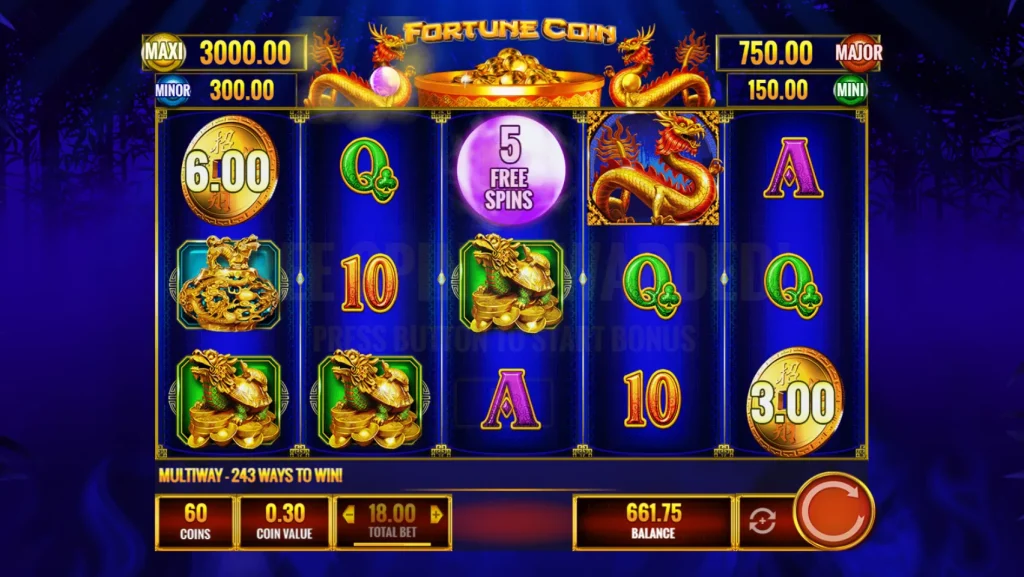fortune coin slot bonus