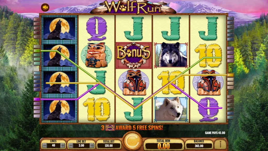 wolf run slot bonus